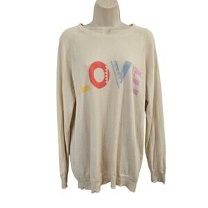 CHINTI & PARKER 'LOVE' Cashmere Sweater Cream Size L